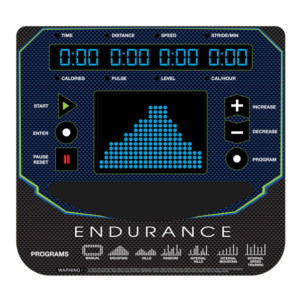 Endurance Elliptical trainer console